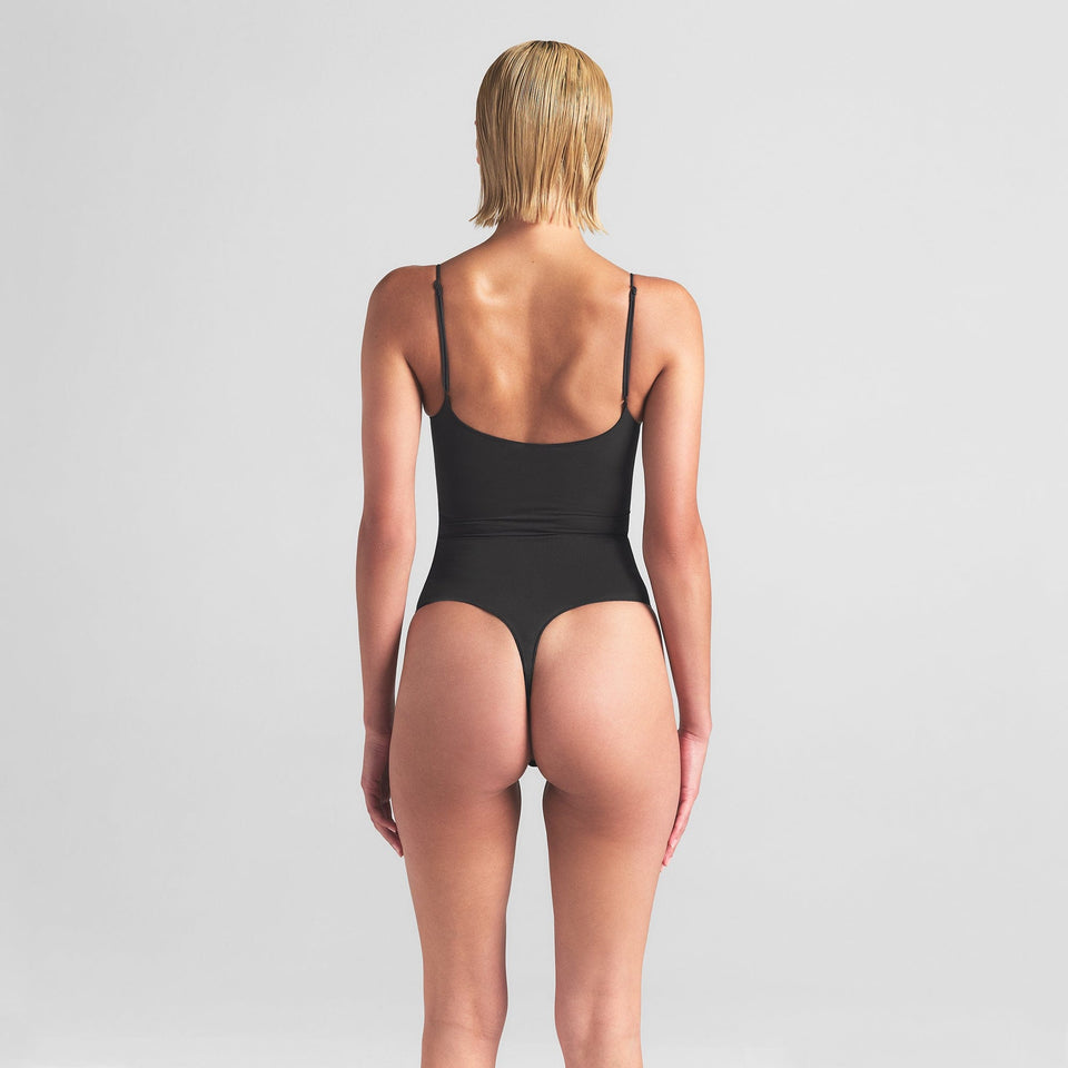 Sheer Seamless Thong Bodysuit