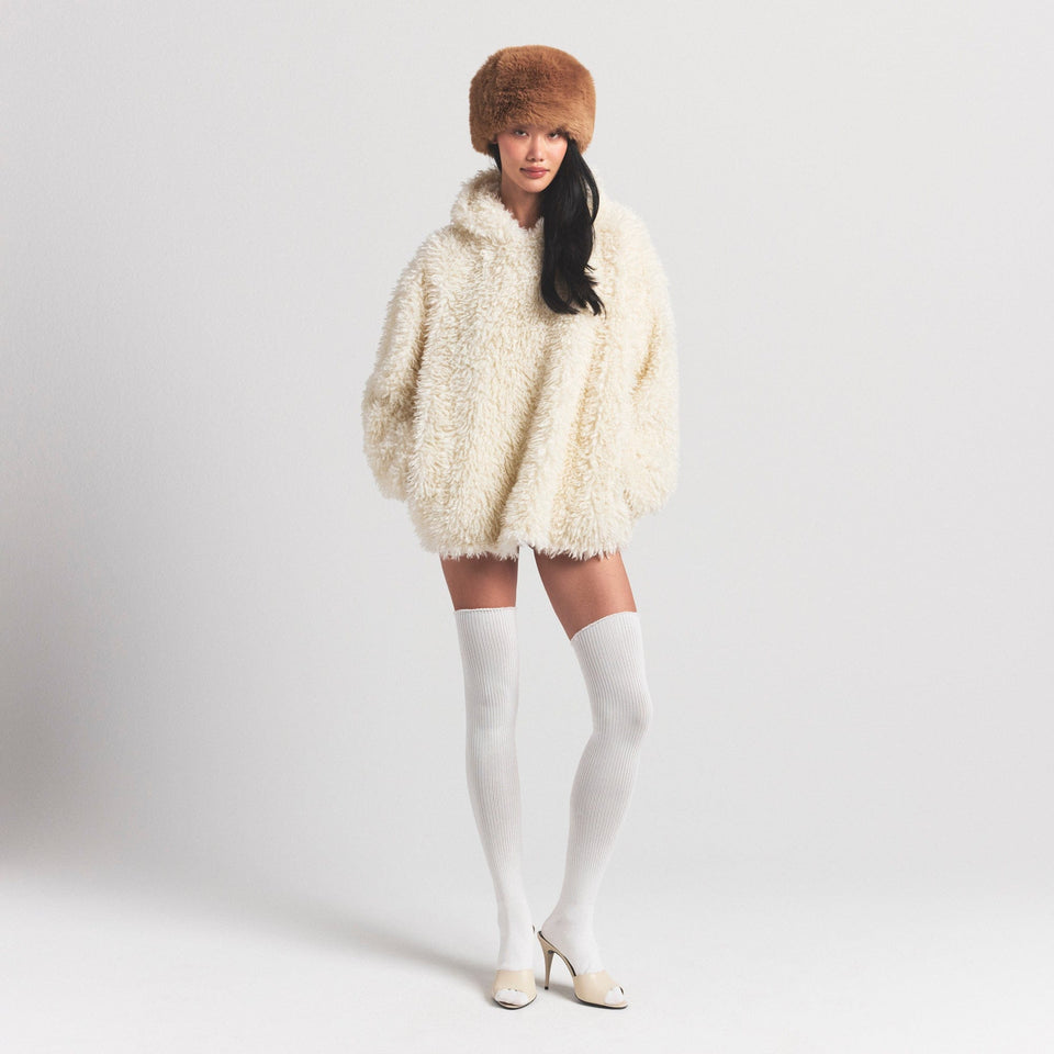 Faux Fur Hoodie