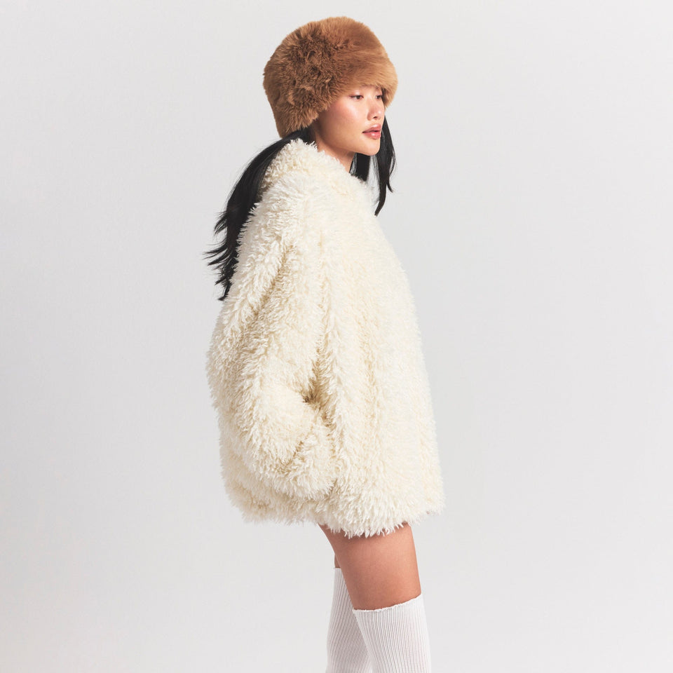 Faux Fur Hoodie