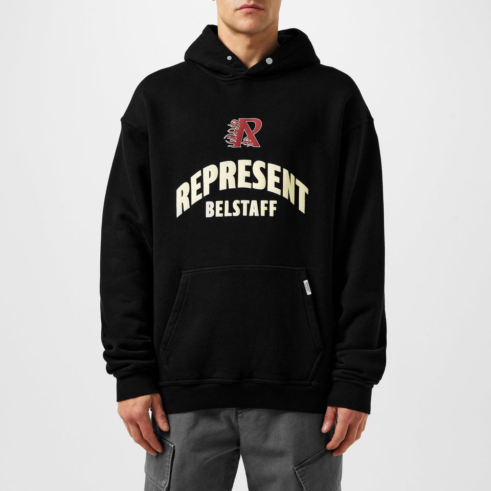 Flame Phoenix Graphic Print Hoodie