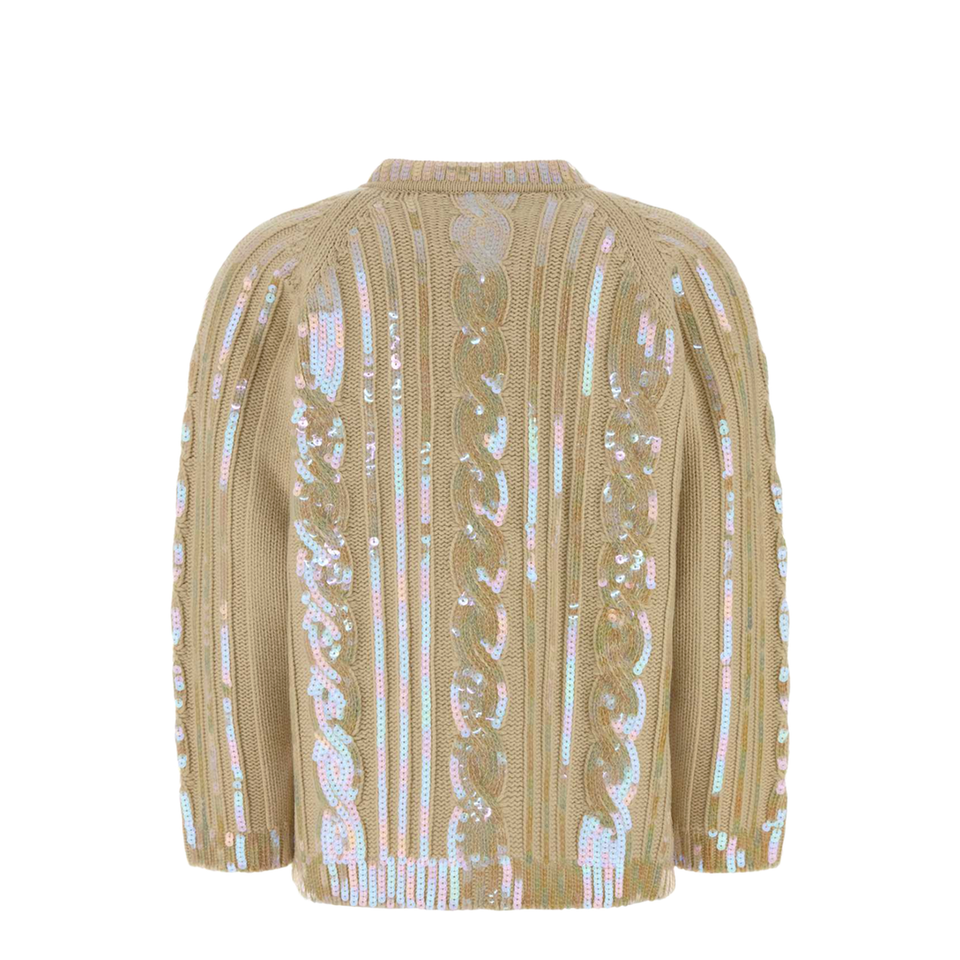 Women's Wool Cardigan - Beige