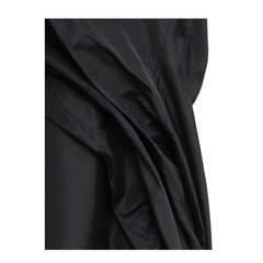Draped Dress in Silk Black