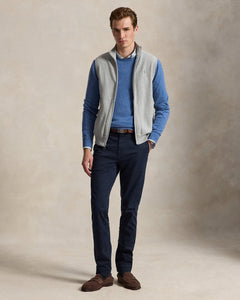Ralph Lauren MeshKnit Cotton FullZip Sweater Vest