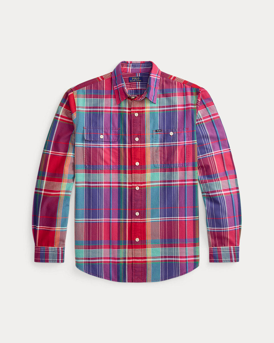 Ralph Lauren Classic Fit Plaid Oxford Workshirt