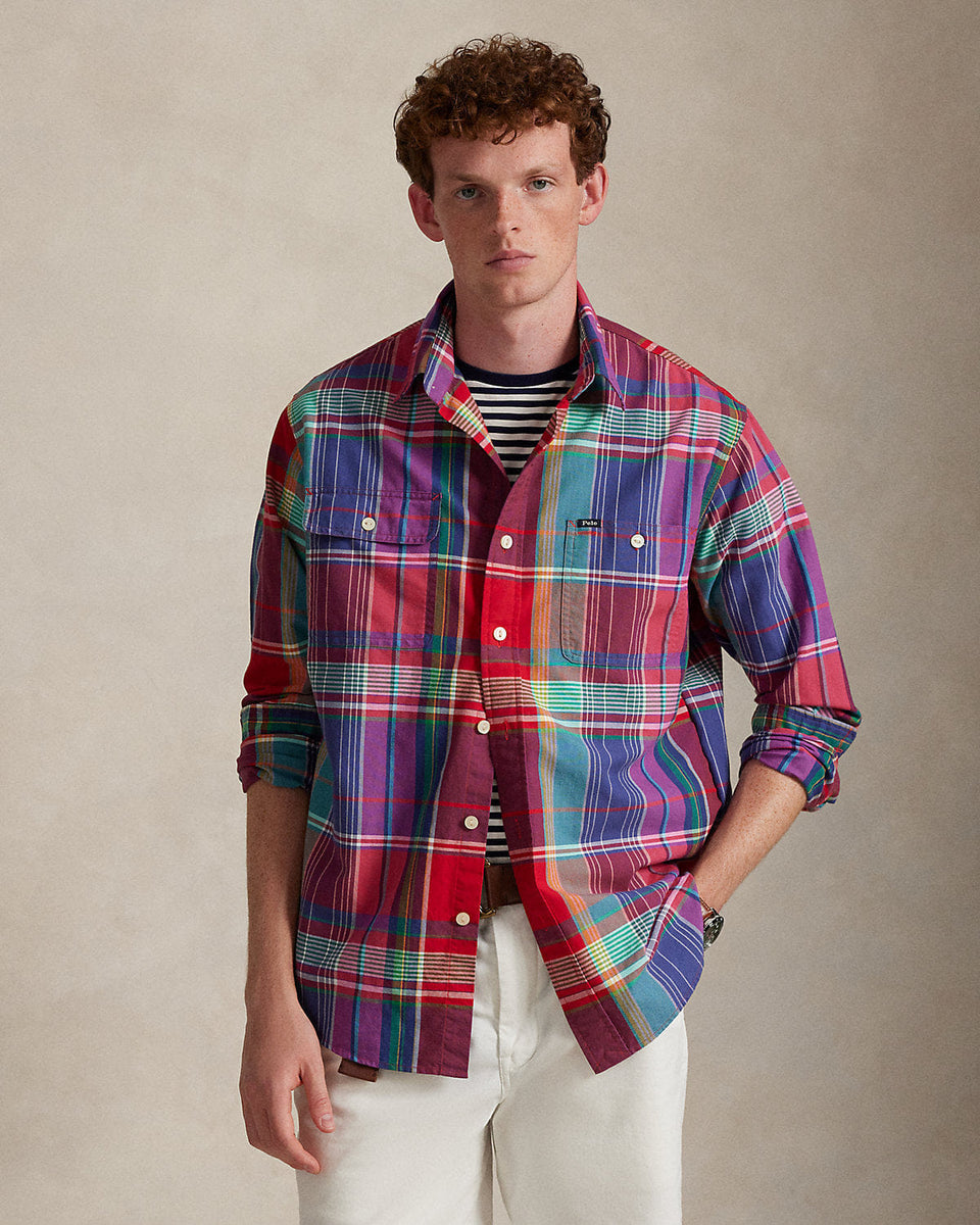 Ralph Lauren Classic Fit Plaid Oxford Workshirt