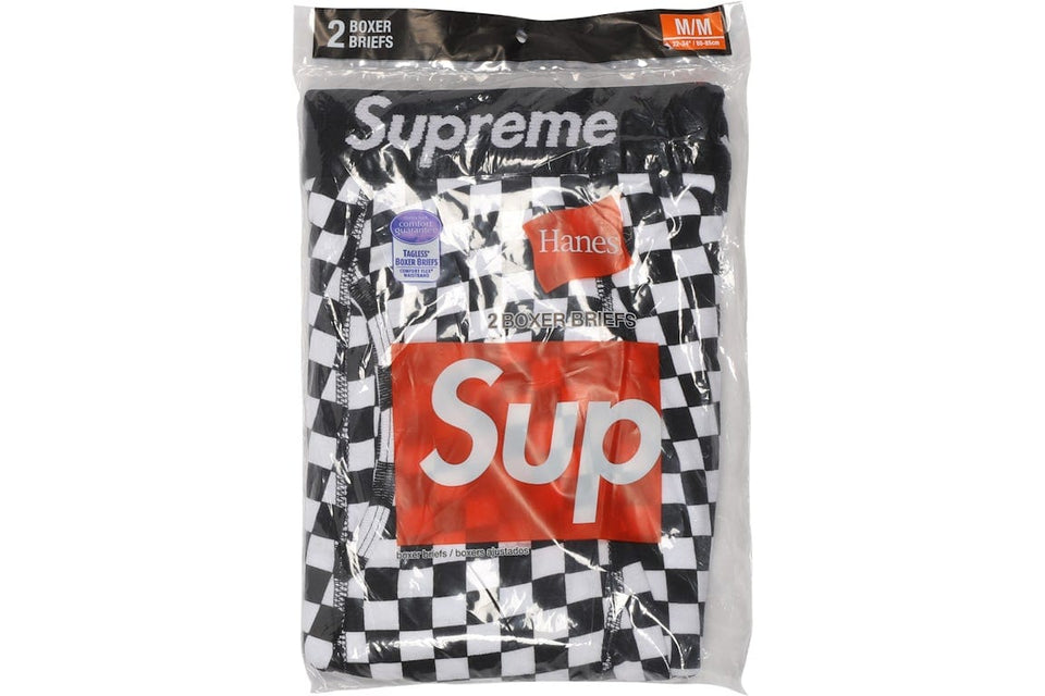 Supreme x Hanes Boxer Briefs (2 Pack) Checkered