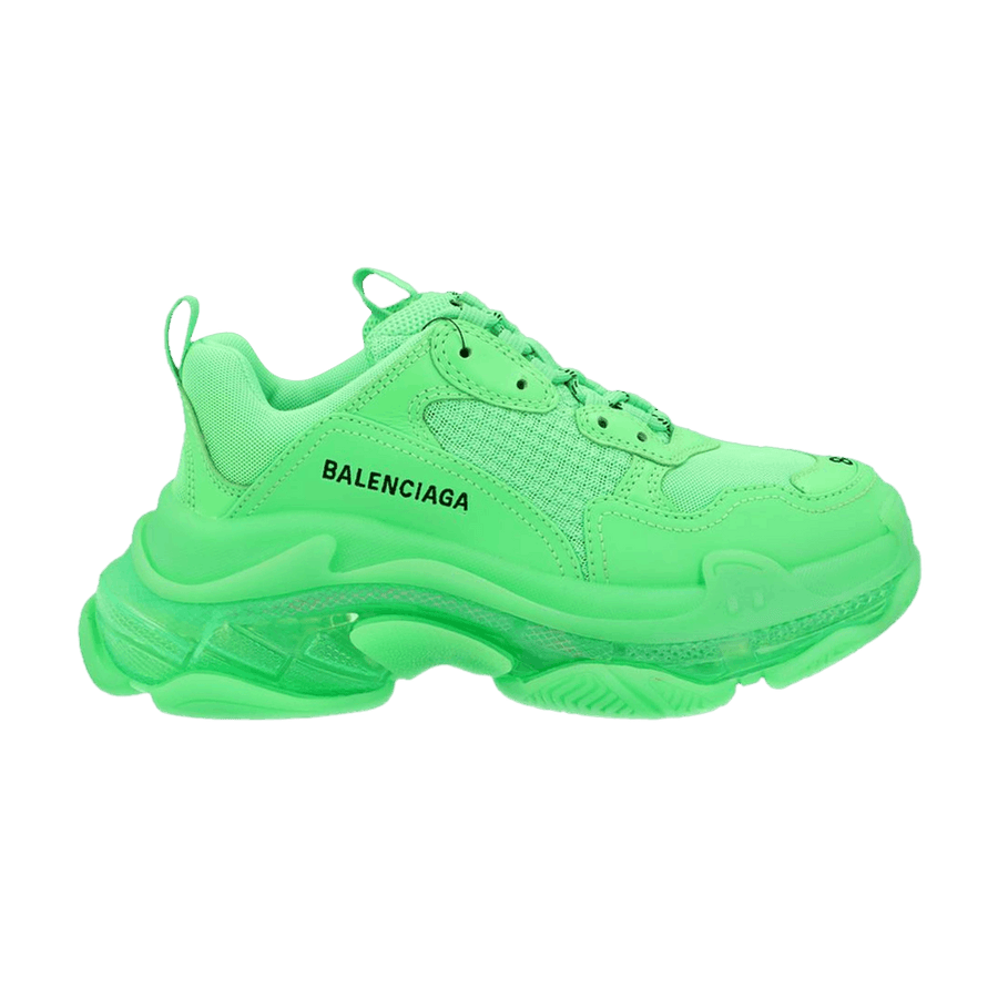 Balenciaga Triple S Neon Green Clear Sole 2021 (Women's)