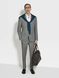 Zegna Grey Centoventimila Wool Suit