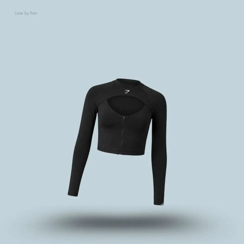 Gymshark Dipped Long Sleeve 1/4 Zip Jacket
