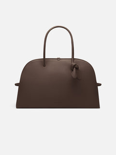 Jacquemus The Large Turismo Large Soft Bowling Bag Dark Brown