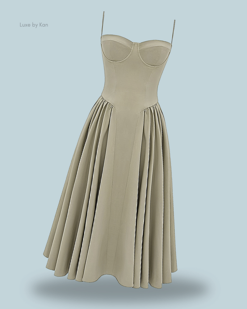 HOUSE OF CB Samaria Gathered Midi Dress
