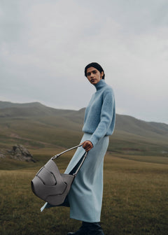 Polene Nodde Hobo Smooth Stone