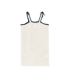 Triomphe Crop Top in Crochetted Cotton