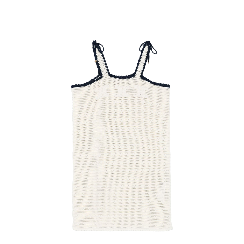 Triomphe Crop Top in Crochetted Cotton