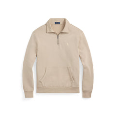 Loopback Terry Cotton Quarter Zip Sweater
