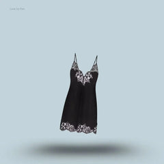 Skims Silk Lace Mini Slip Dress
