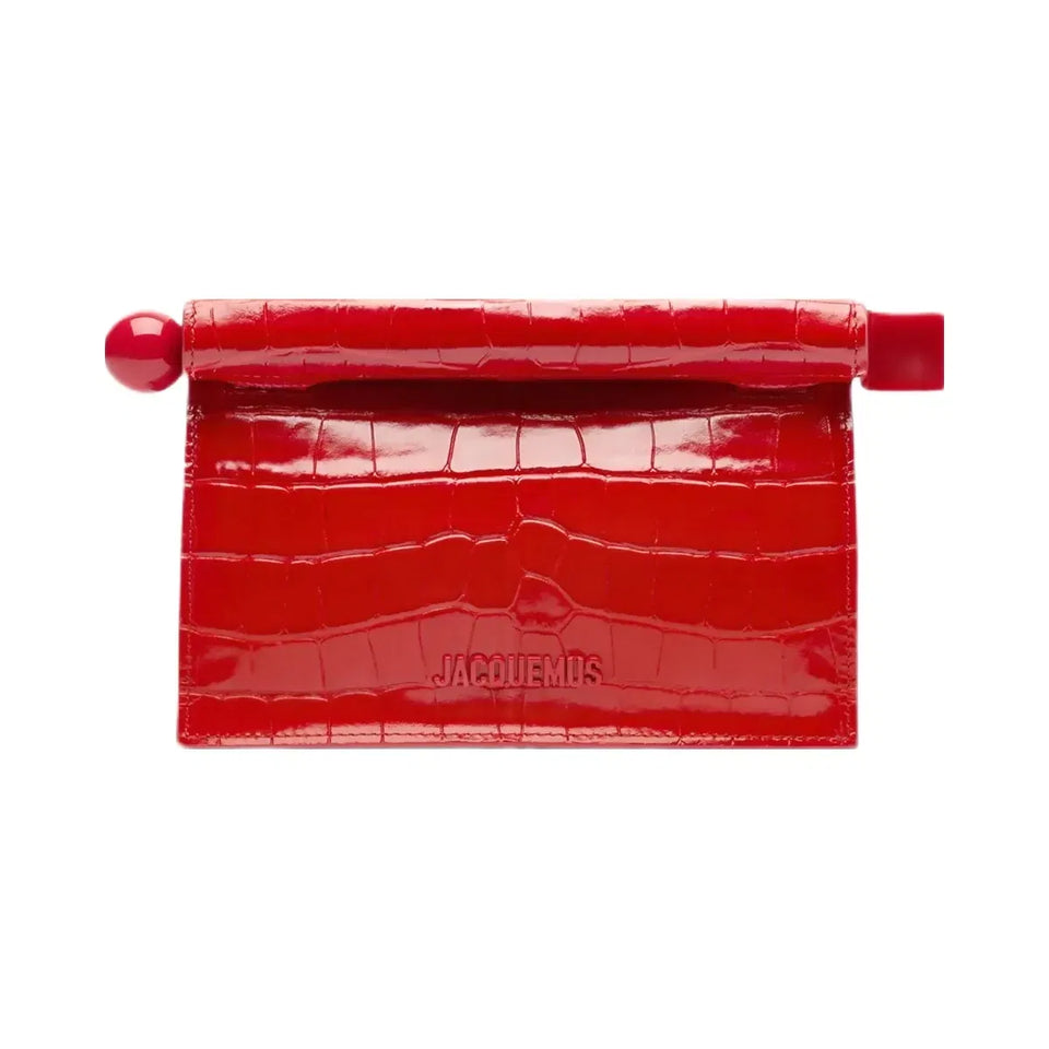 Jacquemus La Petite Pochette Rond Carré Red