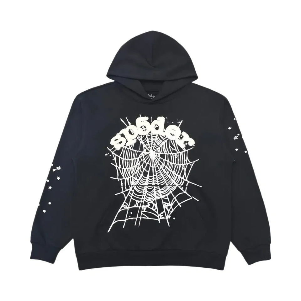 Sp5der OG Web Hoodie Black