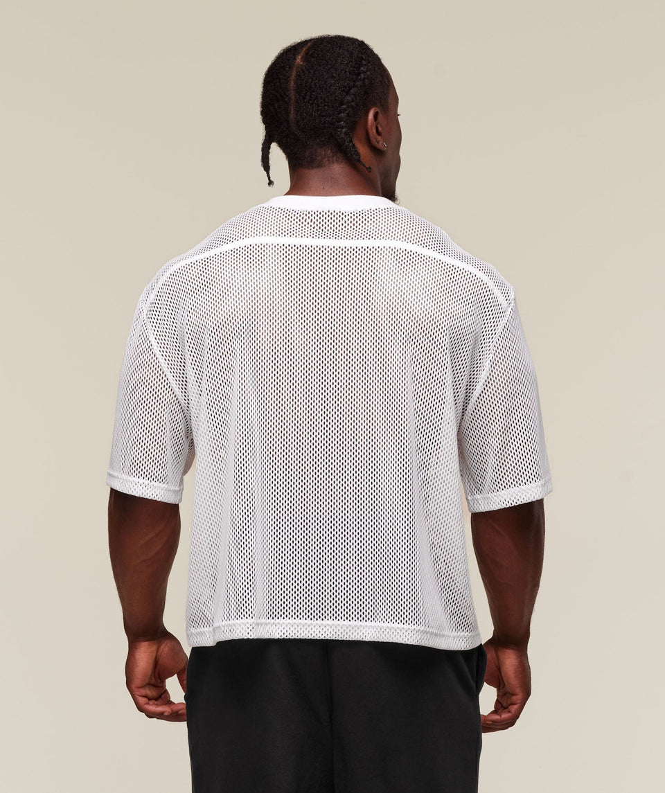Gymshark Mesh Oversized White T-Shirt