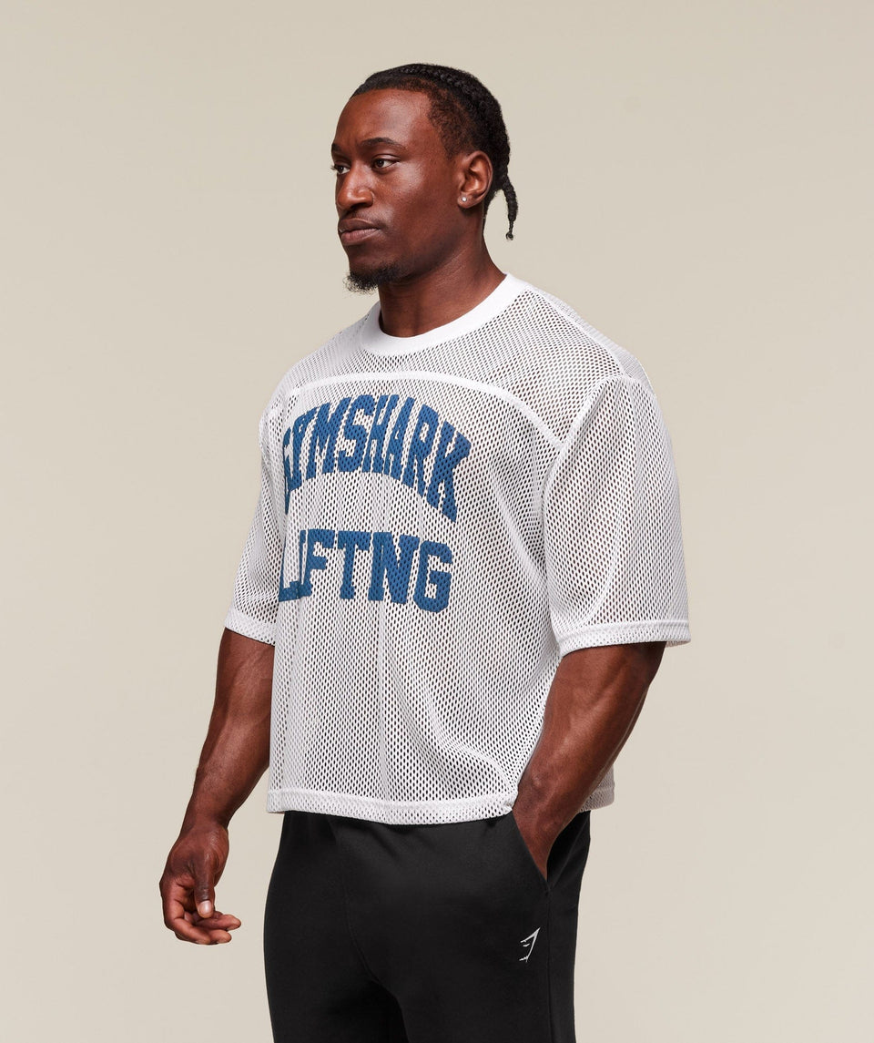 Gymshark Mesh Oversized White T-Shirt