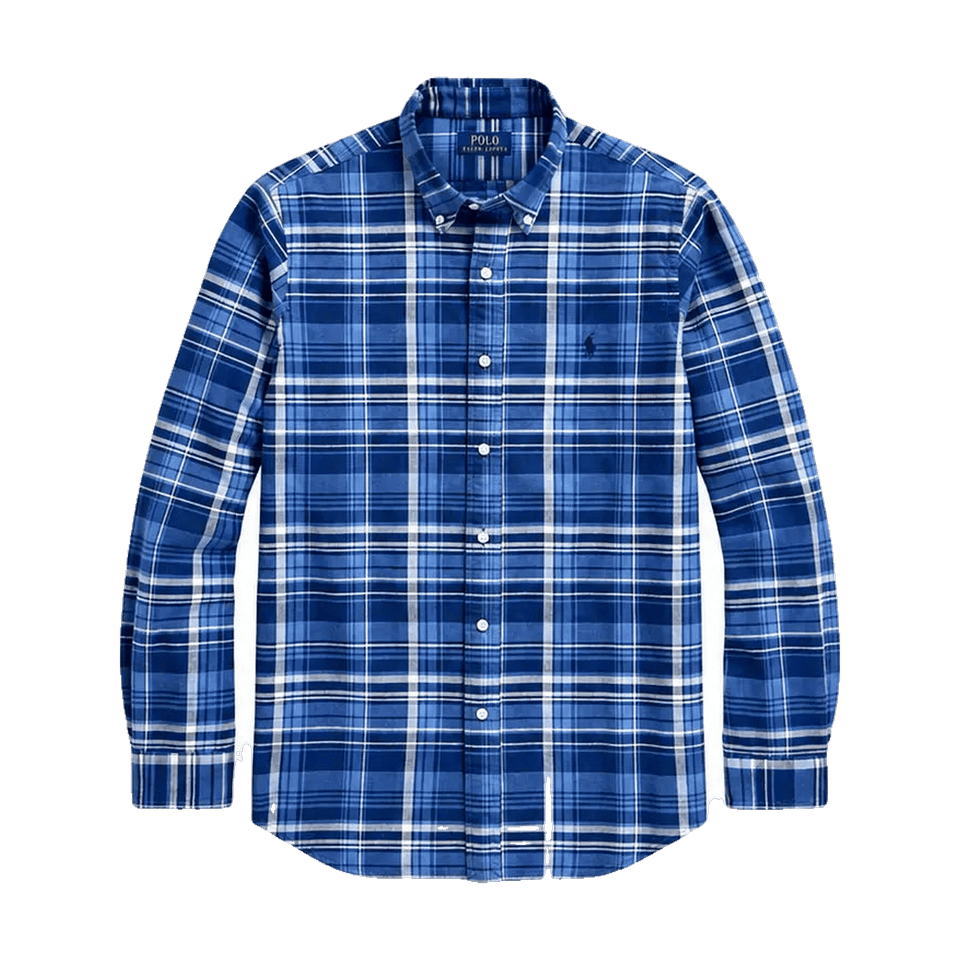 Ralph Lauren Classic fit Plaid Oxford Cotton Shirt