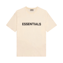 Fear Of God Essentials Boxy T-Shirt Applique Logo Butter Cream