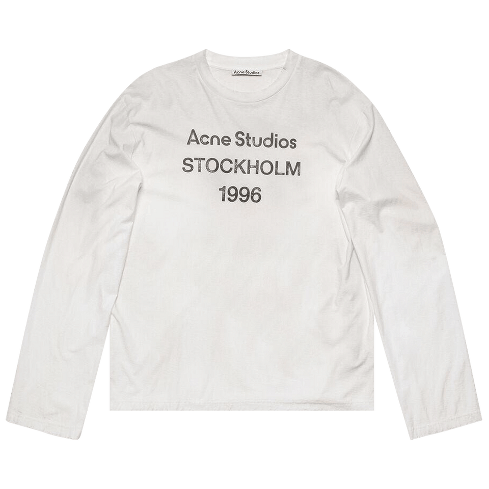 Acne Studios Logo 1996 Long-Sleeve T-Shirt White