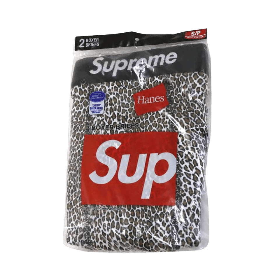 Supreme x Hanes Leopard Boxer Briefs (2 Pack) Leopard
