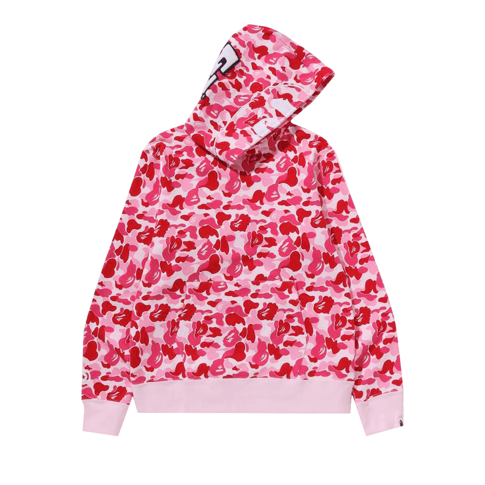 BAPE ABC Camo 2nd Ape Pullover Hoodie Pink
