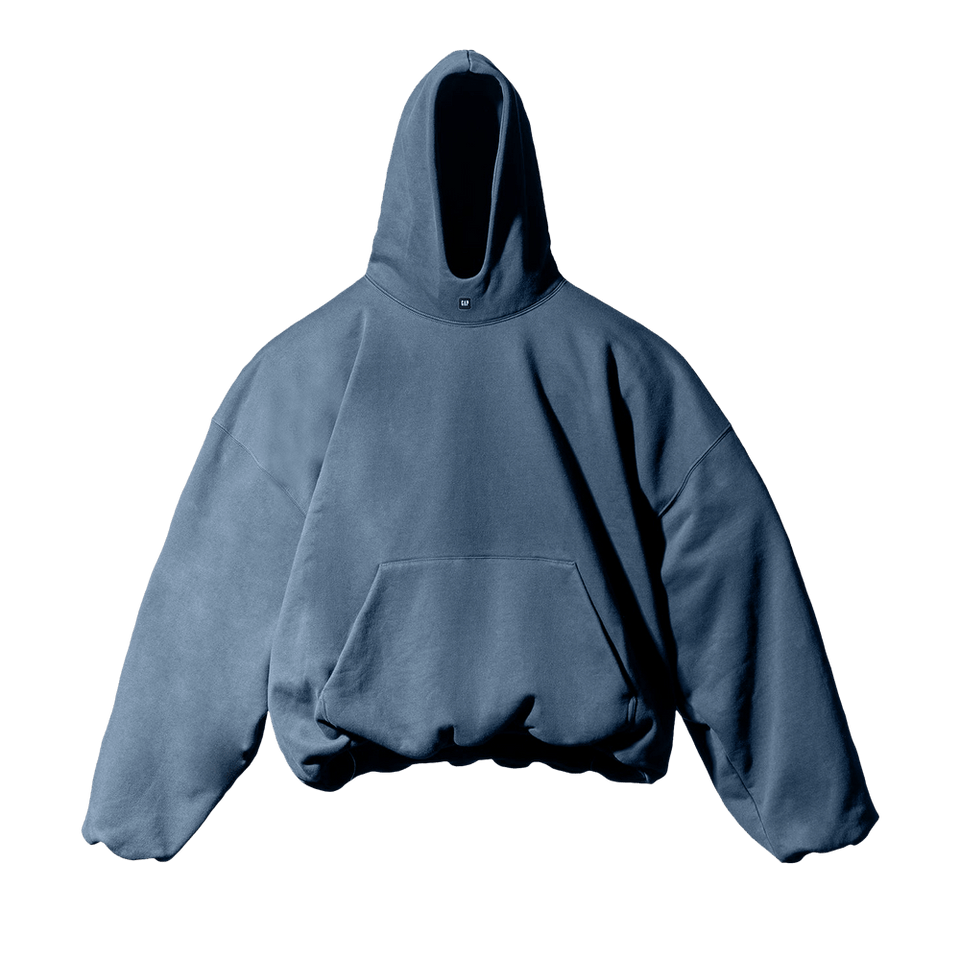 Yeezy Gap Engineered by Balenciaga Logo Hoodie Dark Blue