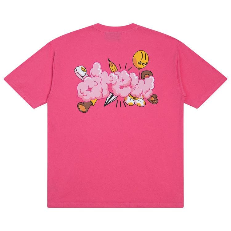 Drew T-Shirt - Pink Doodle