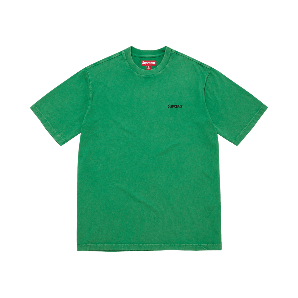 Supreme Washed Shorts-Sleeve Top Green
