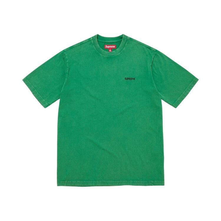 Supreme Washed Shorts-Sleeve Top Green