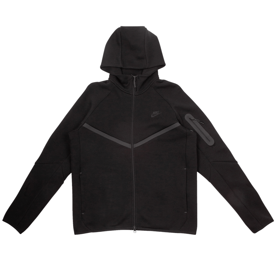 Nike Tech Full Zip Windrunner Hoodie Black/Black