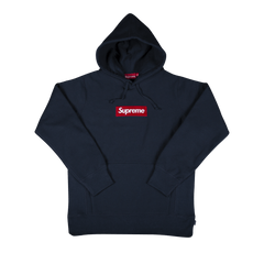 Supreme Box Logo Hoodie Navy