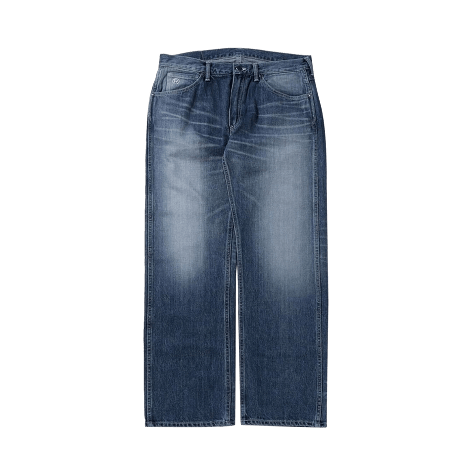 BAPE Ape Head Relaxed Fit Denim Pants Blue/Light Indigo