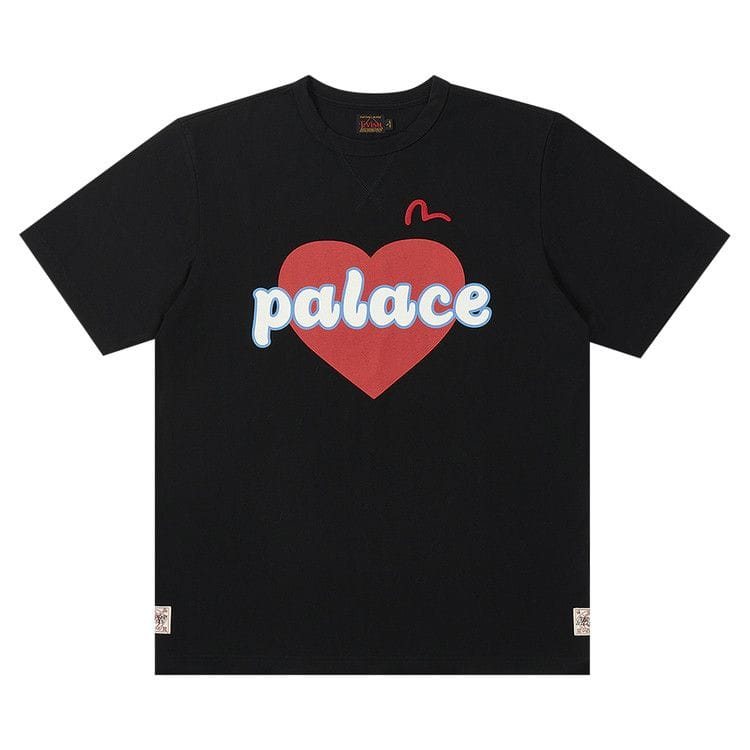 Palace x Evisu Heart T-Shirt Black