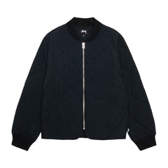 Stussy 8 Ball Quilted Liner Jacket Black