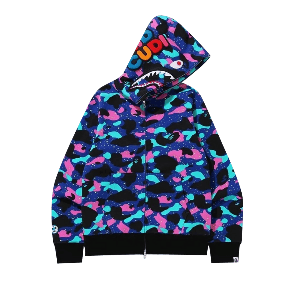 Bape x Kid Cudi Shark Full Zip Hoodie