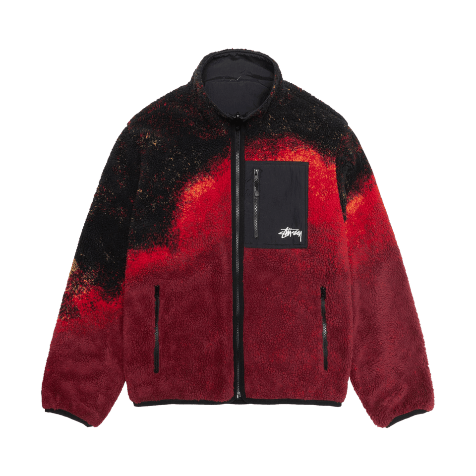 Stussy Sherpa Reversible Jacket Lava