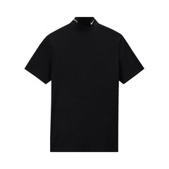 Nike NRG Nocta Mock Neck Shorts-Sleeve Top Black