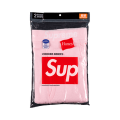 Supreme x Hanes Boxer Briefs (2 Pack) Pink