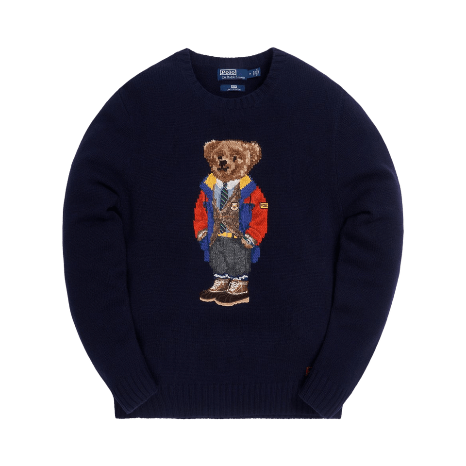 Kith x Polo Ralph Lauren Outdoor Bear Crewneck Navy