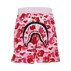 BAPE Big ABC Camo Shark Sweat Shorts Pink