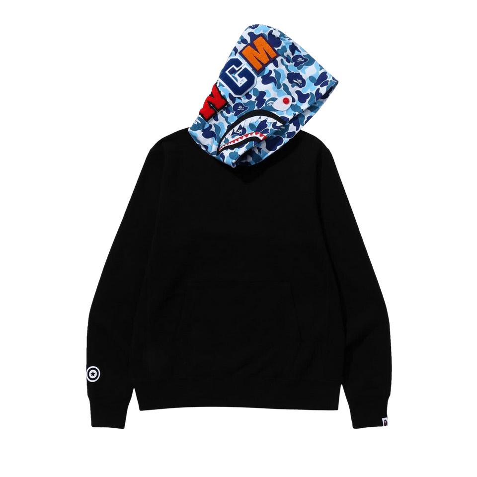 BAPE ABC Camo Shark Pullover Hoodie Black