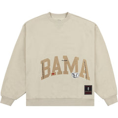 Cactus Jack by Travis Scott x Mitchell & Ness University Of Alabama Crewneck Tan