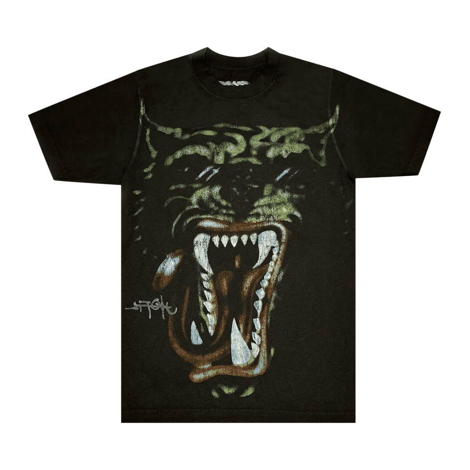 Cactus Jack by Travis Scott Green Hyena Tour T-Shirt Black