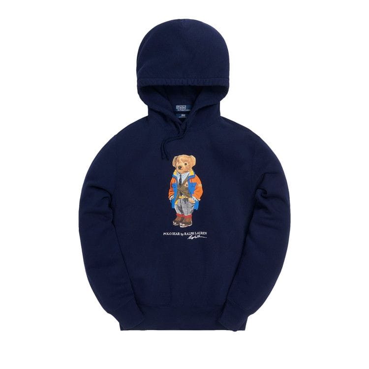 Kith x Polo Ralph Lauren Fleece Hoodie Navy Blue