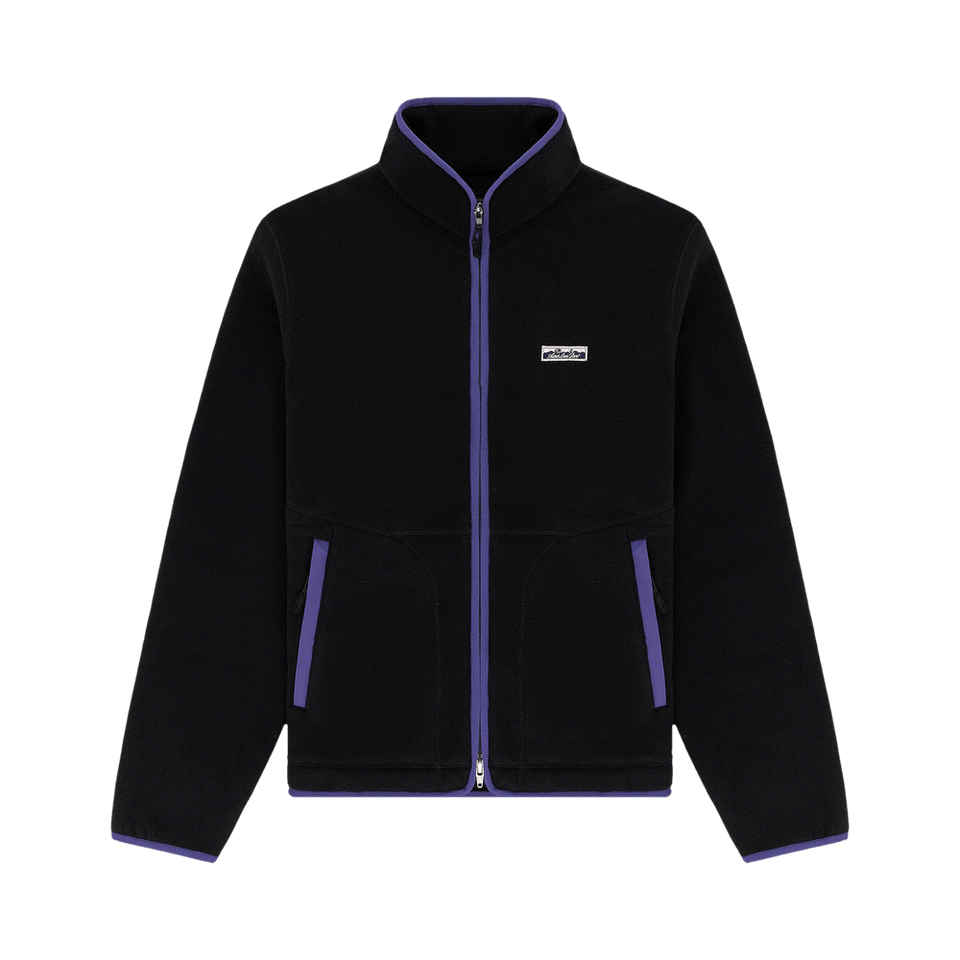 Aimé Leon Dore Lightweight Full Zip Fleece Jacket Jet Black