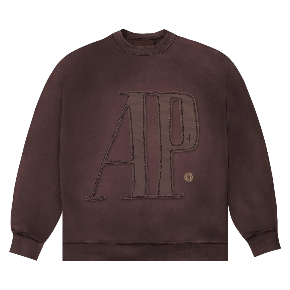Cactus Jack by Travis Scott x Audemars Piguet Logo Crewneck Brown